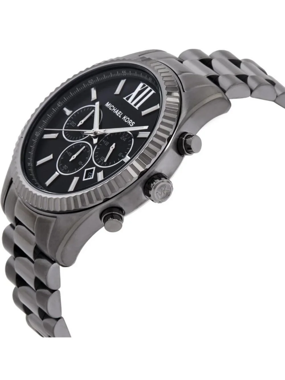 NWT Michael Kors Oversized Lexington Chronograph Men's Watch and Bracelet Set